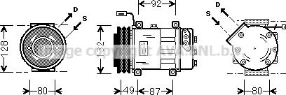 Ava Quality Cooling SCK026 - Kompresors, Gaisa kond. sistēma www.autospares.lv