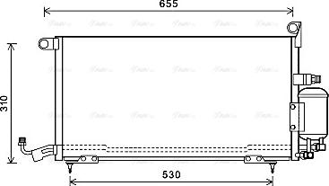 Ava Quality Cooling ST5026D - Kondensators, Gaisa kond. sistēma www.autospares.lv