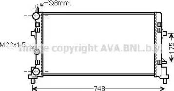 Ava Quality Cooling ST2041 - Radiators, Motora dzesēšanas sistēma www.autospares.lv