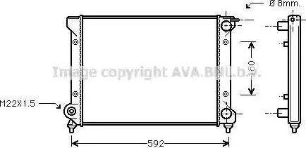 Ava Quality Cooling ST 2027 - Radiators, Motora dzesēšanas sistēma autospares.lv