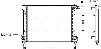 Ava Quality Cooling STA2027 - Radiators, Motora dzesēšanas sistēma autospares.lv