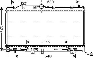 Ava Quality Cooling SU 2066 - Radiators, Motora dzesēšanas sistēma www.autospares.lv