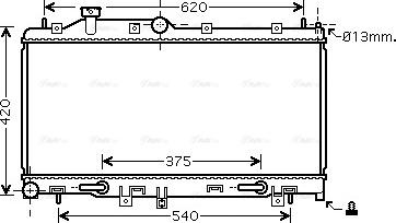 Ava Quality Cooling SU 2068 - Radiators, Motora dzesēšanas sistēma www.autospares.lv