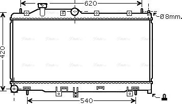 Ava Quality Cooling SUA2072 - Radiators, Motora dzesēšanas sistēma www.autospares.lv