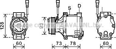 Ava Quality Cooling SUAK080 - Kompresors, Gaisa kond. sistēma www.autospares.lv