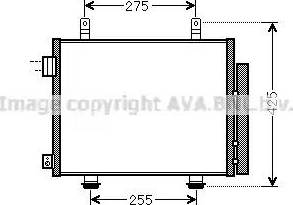 Ava Quality Cooling SZ5115D - Kondensators, Gaisa kond. sistēma www.autospares.lv