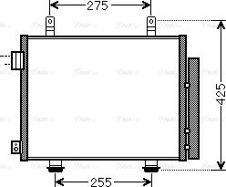 Ava Quality Cooling SZA5115D - Kondensators, Gaisa kond. sistēma www.autospares.lv