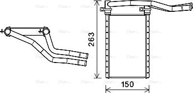 Ava Quality Cooling SZA6146 - Siltummainis, Salona apsilde www.autospares.lv