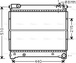 Ava Quality Cooling SZA2074 - Radiators, Motora dzesēšanas sistēma www.autospares.lv