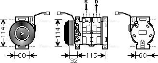 Ava Quality Cooling SZAK110 - Kompresors, Gaisa kond. sistēma www.autospares.lv