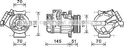 Ava Quality Cooling SZK140 - Kompresors, Gaisa kond. sistēma www.autospares.lv