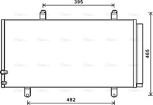 Ava Quality Cooling TO5696D - Kondensators, Gaisa kond. sistēma www.autospares.lv