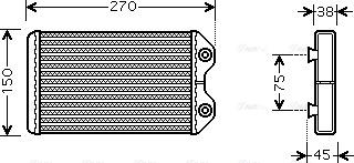 Ava Quality Cooling TO 6369 - Siltummainis, Salona apsilde www.autospares.lv