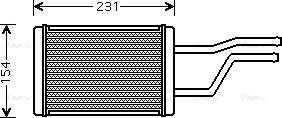 Ava Quality Cooling TO 6326 - Siltummainis, Salona apsilde www.autospares.lv