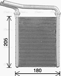 Ava Quality Cooling TO6770 - Siltummainis, Salona apsilde www.autospares.lv