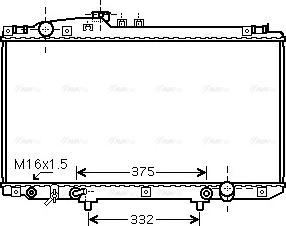 Ava Quality Cooling TO 2337 - Radiators, Motora dzesēšanas sistēma www.autospares.lv