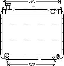 Ava Quality Cooling TO 2233 - Radiators, Motora dzesēšanas sistēma www.autospares.lv