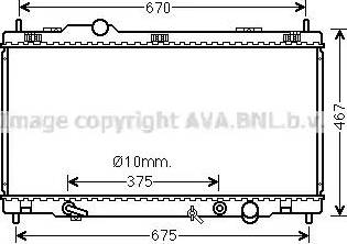 Ava Quality Cooling TO2701 - Radiators, Motora dzesēšanas sistēma www.autospares.lv