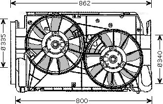 Ava Quality Cooling TO 7551 - Ventilators, Motora dzesēšanas sistēma www.autospares.lv