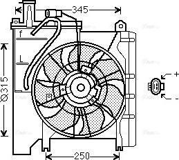 Ava Quality Cooling TO 7552 - Ventilators, Motora dzesēšanas sistēma autospares.lv