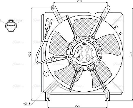 Ava Quality Cooling TO7800 - Ventilators, Motora dzesēšanas sistēma www.autospares.lv