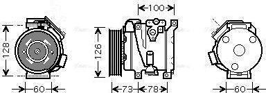 Ava Quality Cooling TO K451 - Kompresors, Gaisa kond. sistēma www.autospares.lv