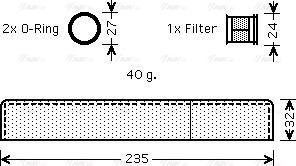 Ava Quality Cooling TO D349 - Sausinātājs, Kondicionieris autospares.lv