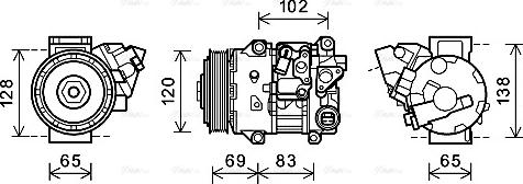 Ava Quality Cooling TOK661 - Kompresors, Gaisa kond. sistēma www.autospares.lv