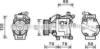 Ava Quality Cooling TOK667 - Kompresors, Gaisa kond. sistēma www.autospares.lv