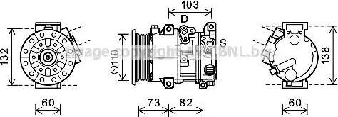 Ava Quality Cooling TOK685 - Kompresors, Gaisa kond. sistēma www.autospares.lv