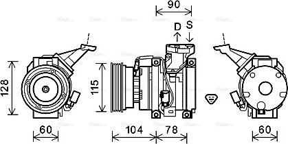 Ava Quality Cooling TOK633 - Kompresors, Gaisa kond. sistēma www.autospares.lv