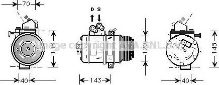 Ava Quality Cooling TOK003 - Kompresors, Gaisa kond. sistēma www.autospares.lv