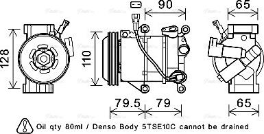 Ava Quality Cooling TOK720 - Kompresors, Gaisa kond. sistēma www.autospares.lv