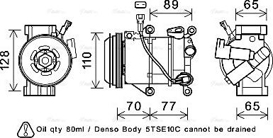 Ava Quality Cooling TOK722 - Kompresors, Gaisa kond. sistēma www.autospares.lv