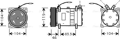 Ava Quality Cooling UVK050 - Kompresors, Gaisa kond. sistēma www.autospares.lv