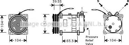 Ava Quality Cooling UVAK057 - Kompresors, Gaisa kond. sistēma www.autospares.lv