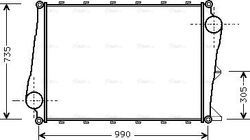 Ava Quality Cooling VL 4021 - Starpdzesētājs www.autospares.lv