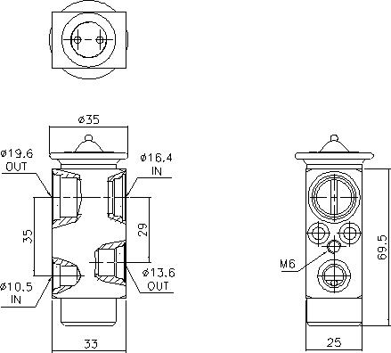 Ava Quality Cooling VL1178 - Izplešanās vārsts, Gaisa kond. sistēma www.autospares.lv