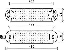 Ava Quality Cooling VL3074 - Eļļas radiators, Motoreļļa www.autospares.lv