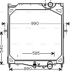 Ava Quality Cooling VL 2041 - Radiators, Motora dzesēšanas sistēma www.autospares.lv