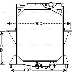 Ava Quality Cooling VL 2042 - Radiators, Motora dzesēšanas sistēma www.autospares.lv