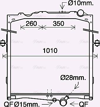 Ava Quality Cooling VL2084 - Radiators, Motora dzesēšanas sistēma www.autospares.lv