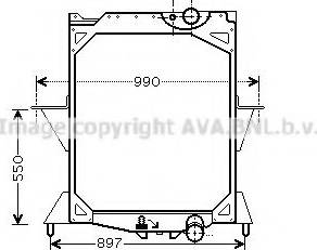 Ava Quality Cooling VLA2042 - Radiators, Motora dzesēšanas sistēma www.autospares.lv