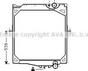 Ava Quality Cooling VLA2020 - Radiators, Motora dzesēšanas sistēma www.autospares.lv