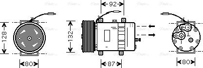 Ava Quality Cooling VLAK030 - Kompresors, Gaisa kond. sistēma www.autospares.lv