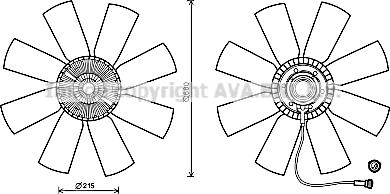 Ava Quality Cooling VLC068 - Sajūgs, Radiatora ventilators www.autospares.lv