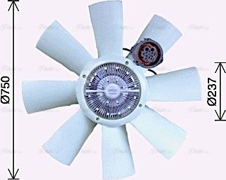 Ava Quality Cooling VLF097 - Ventilators, Motora dzesēšanas sistēma www.autospares.lv