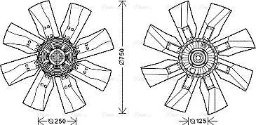 Ava Quality Cooling VLF069 - Ventilators, Motora dzesēšanas sistēma www.autospares.lv