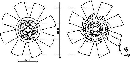 Ava Quality Cooling VLF067 - Ventilators, Motora dzesēšanas sistēma www.autospares.lv