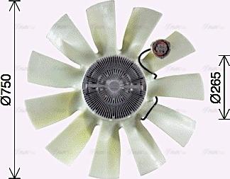 Ava Quality Cooling VLF109 - Ventilators, Motora dzesēšanas sistēma www.autospares.lv